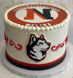 School Pride Graduation Cake