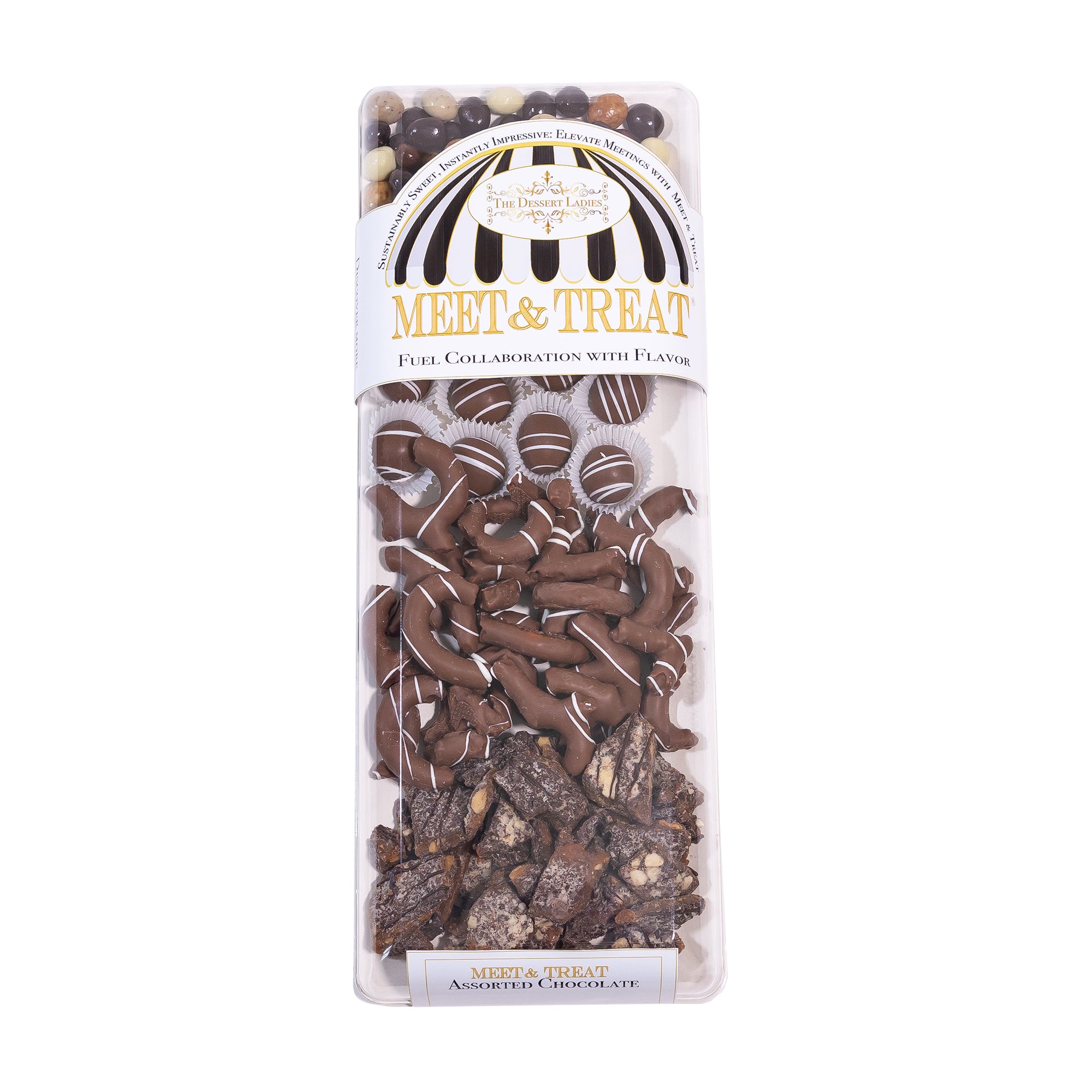 lg assorted chocolate meet and treat sealed with lid