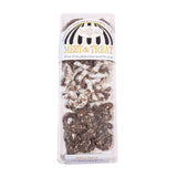 lg chocolate covered pretzel bits with toffee sealed with lid