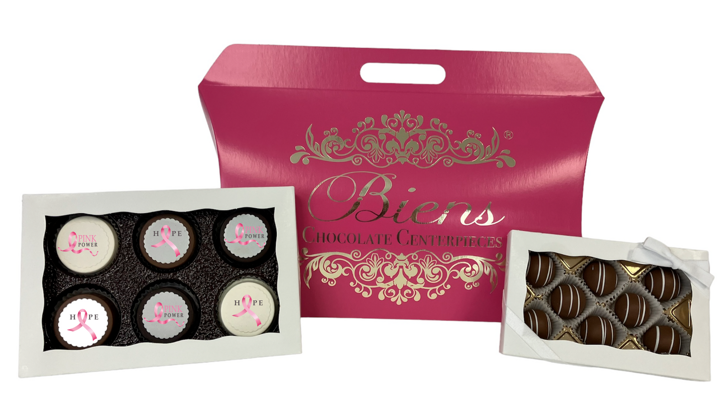 Breast Cancer Awareness Tote Box - Hot Pink
