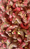 Petite Treats - Milk Chocolate Covered Pretzels with Raspberry Pistachio