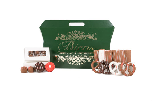 Christmas Tulip Tote Box - Dark Green